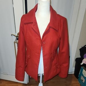 Jack by BB Dakota Red Pea Coat